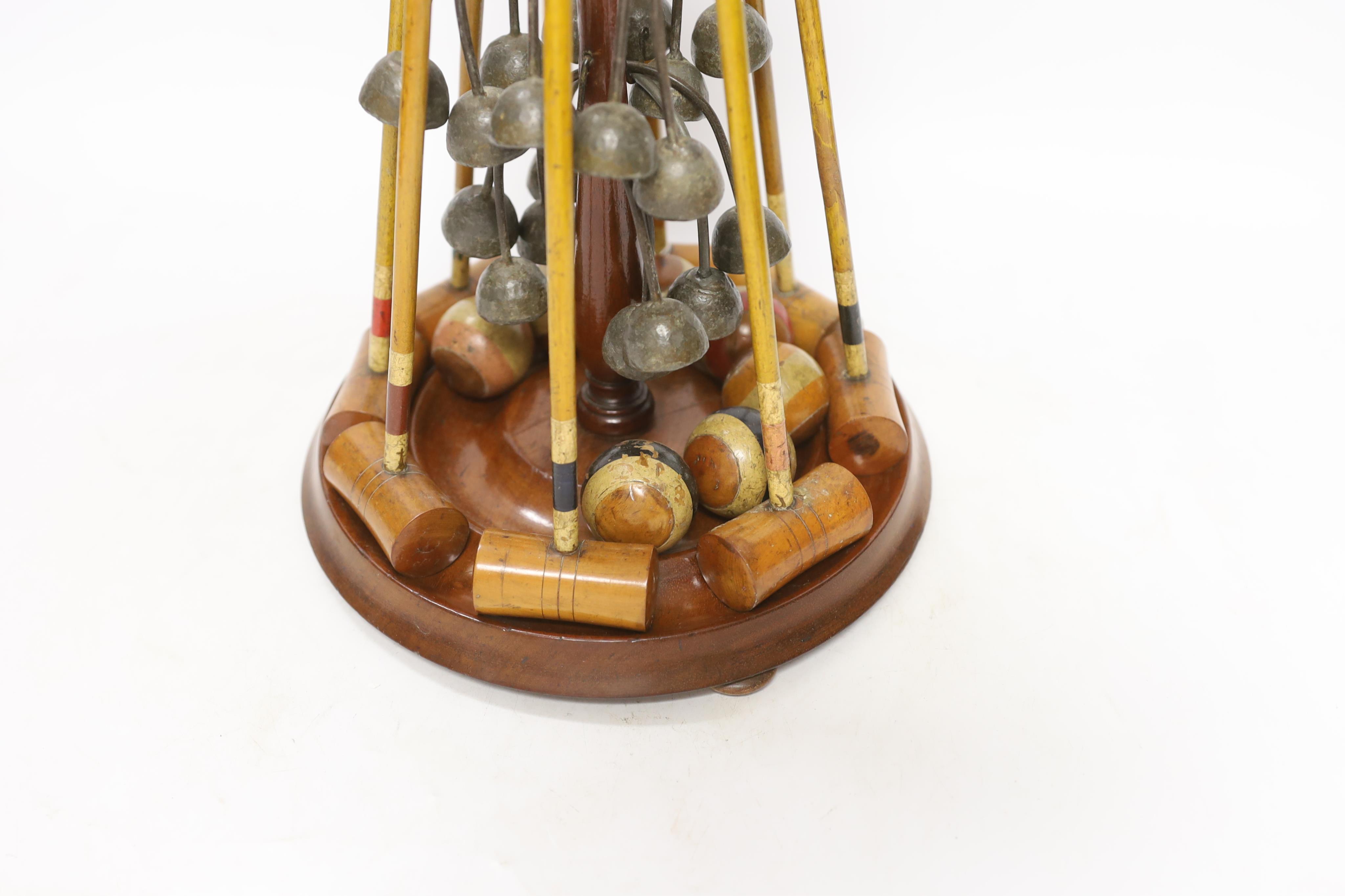 A Victorian Parlour croquet set, 33cm